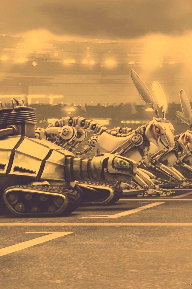 Роботы на старте обои