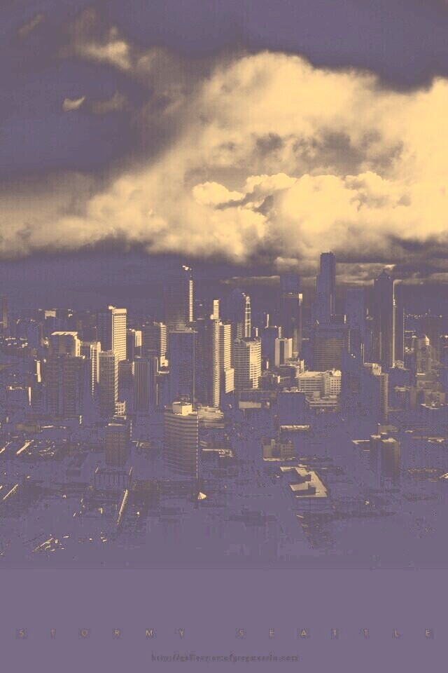 Штормовой Сиэтл обои