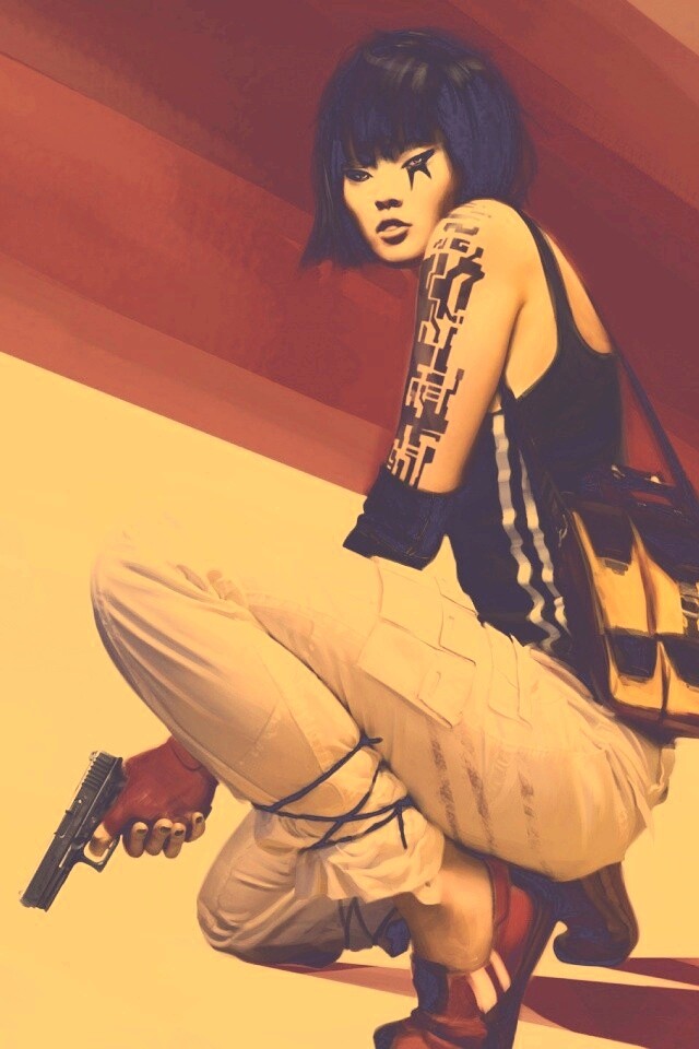 Фейт с пистолетом обои