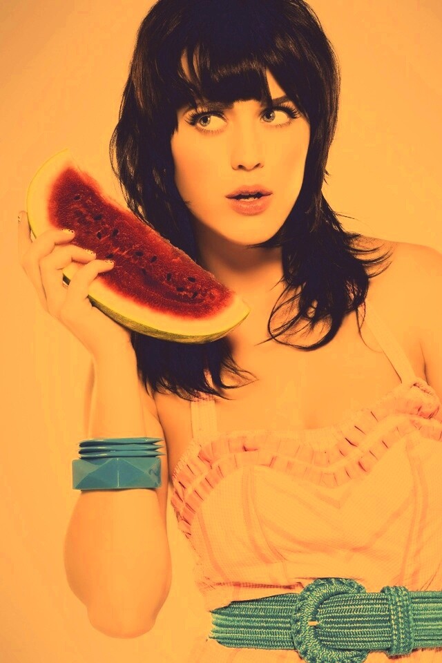 Кэти Пэри и арбуз обои