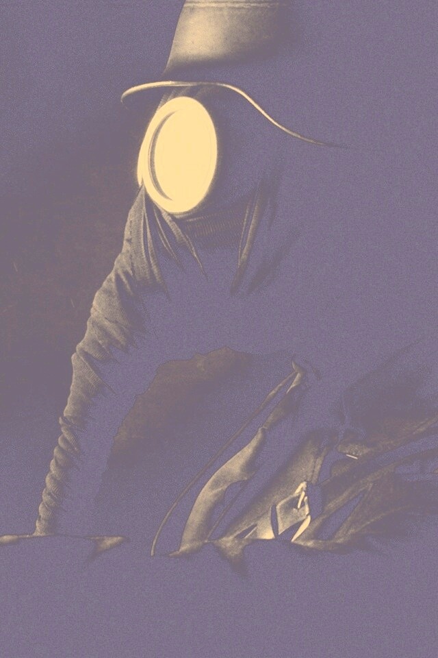 В противогазе обои