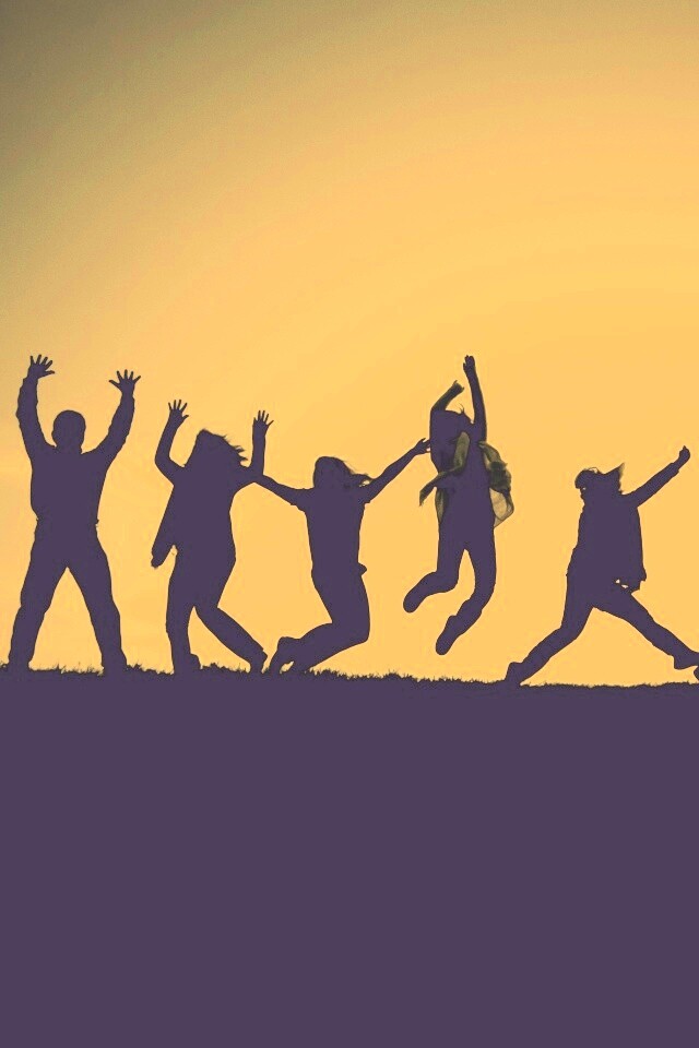 Силуэты людей обои