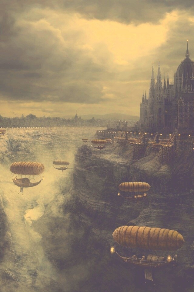 Фентезийный Будапешт обои