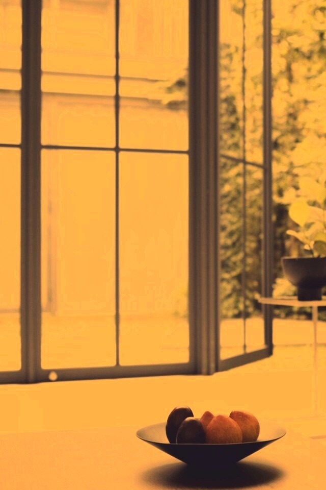 Фрукты в тарелке обои