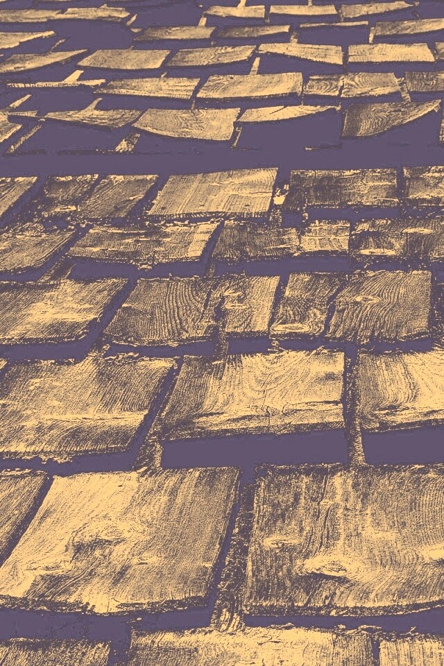 Деревянная крыша обои