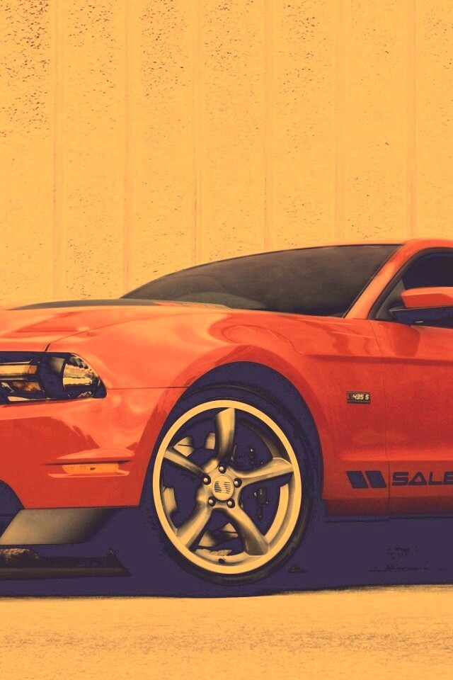 Красный Мустанг GT обои