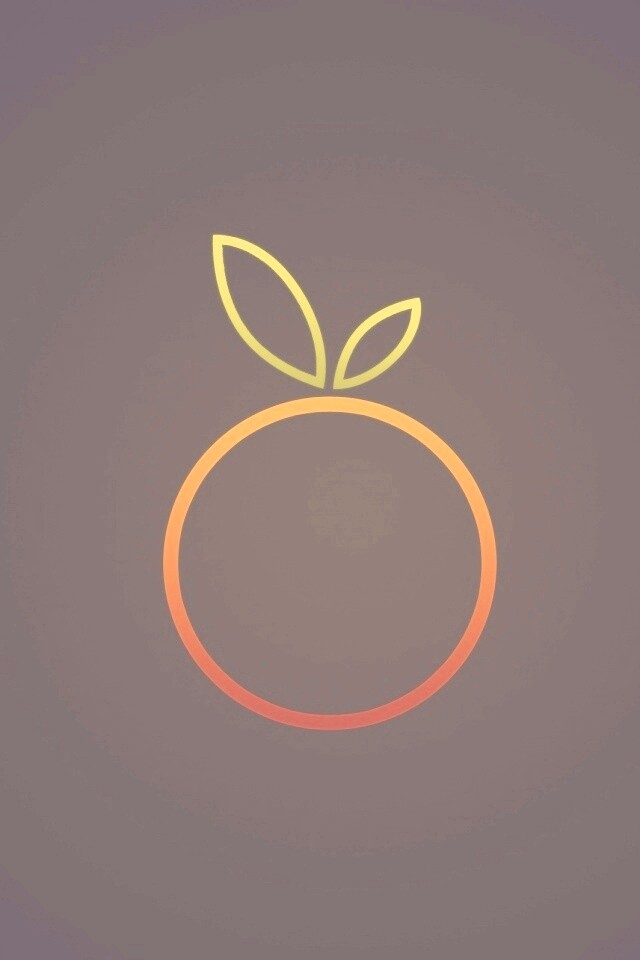 Стилизованная апельсинка обои