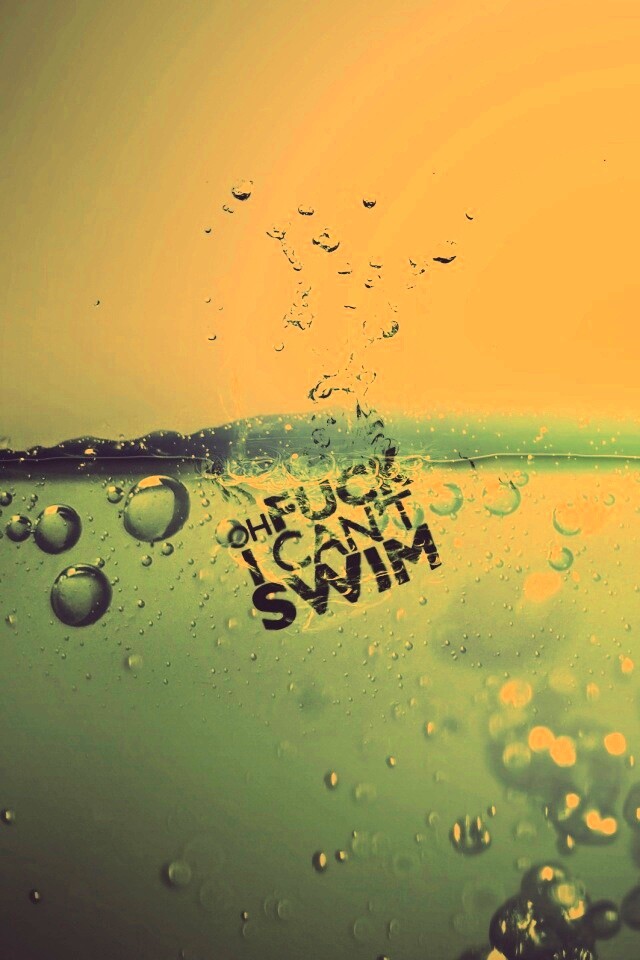 Oh fuck i cant swim обои