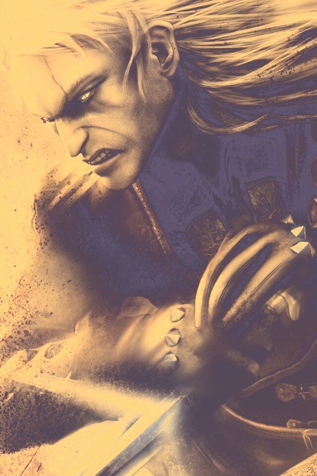 Ведьмак против  стрыги обои