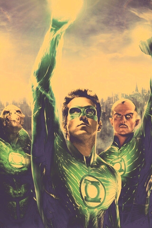 Зеленый фонарь обои