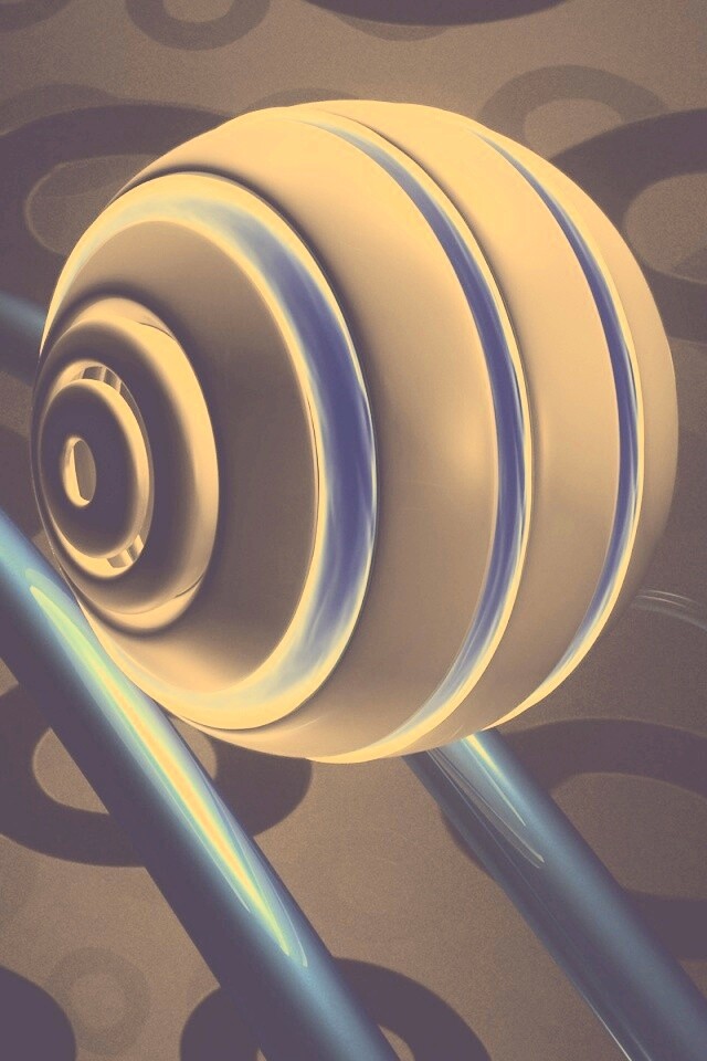 Шарик на рельсах американских горок обои