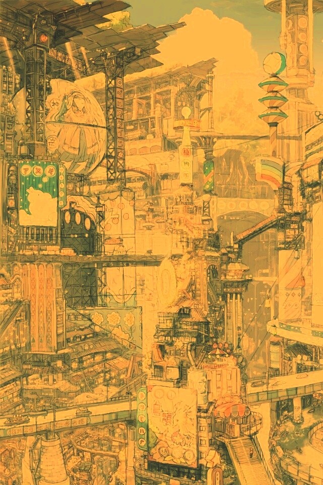 Город будущего обои