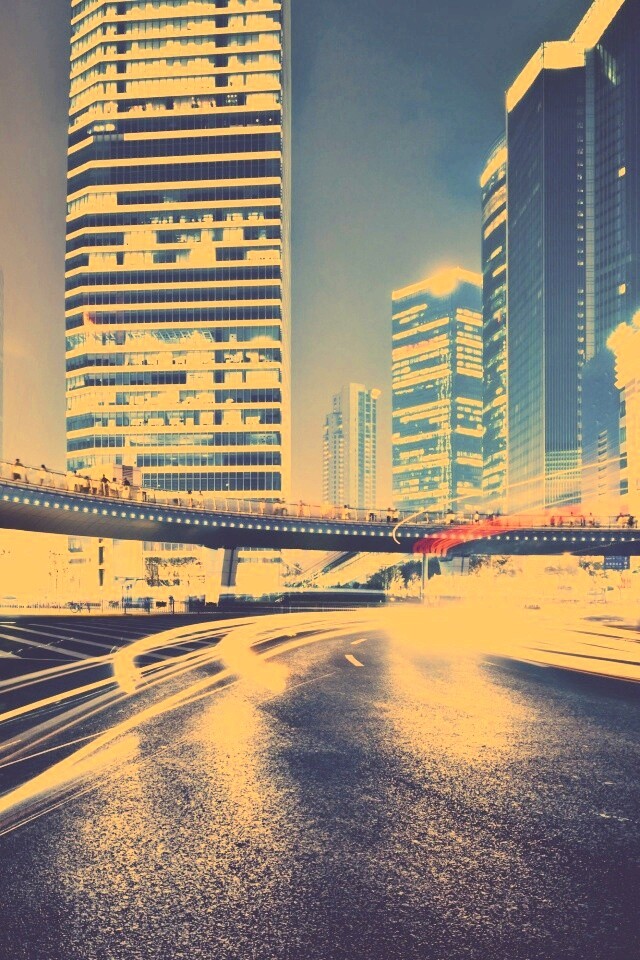 Ночной мегаполис обои