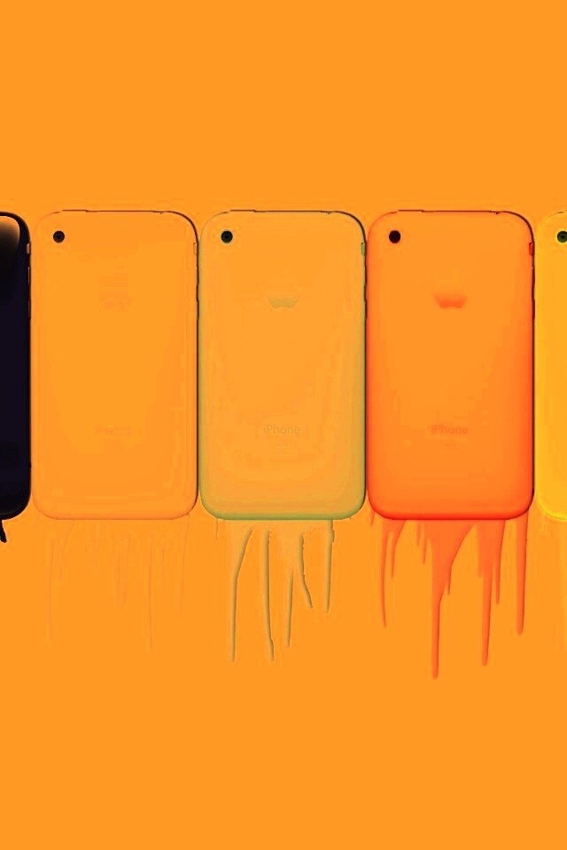 iPhone в разных цветах обои