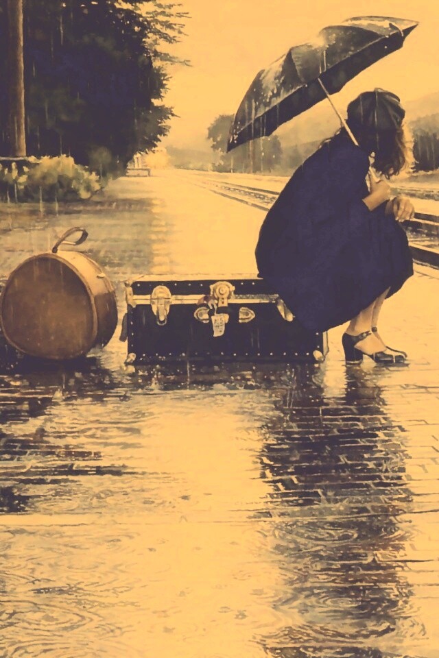 В ожидании поезда обои