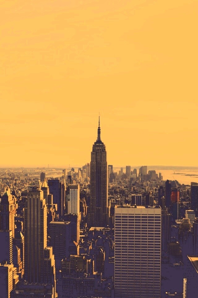 Вид на Нью-Йорк обои