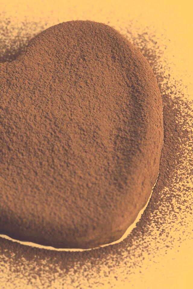 Шоколадное сердце обои