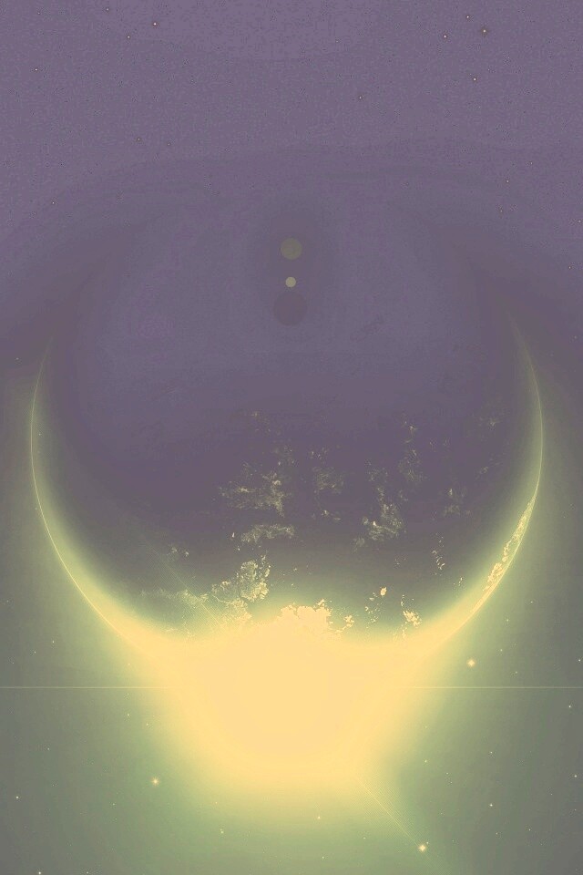 Восход виден из космоса обои