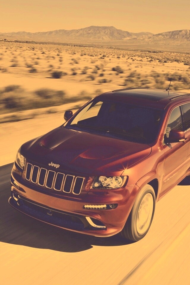 Красный Jeep обои