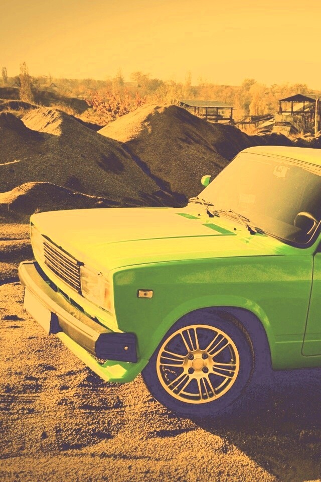 Кислотные жигули обои