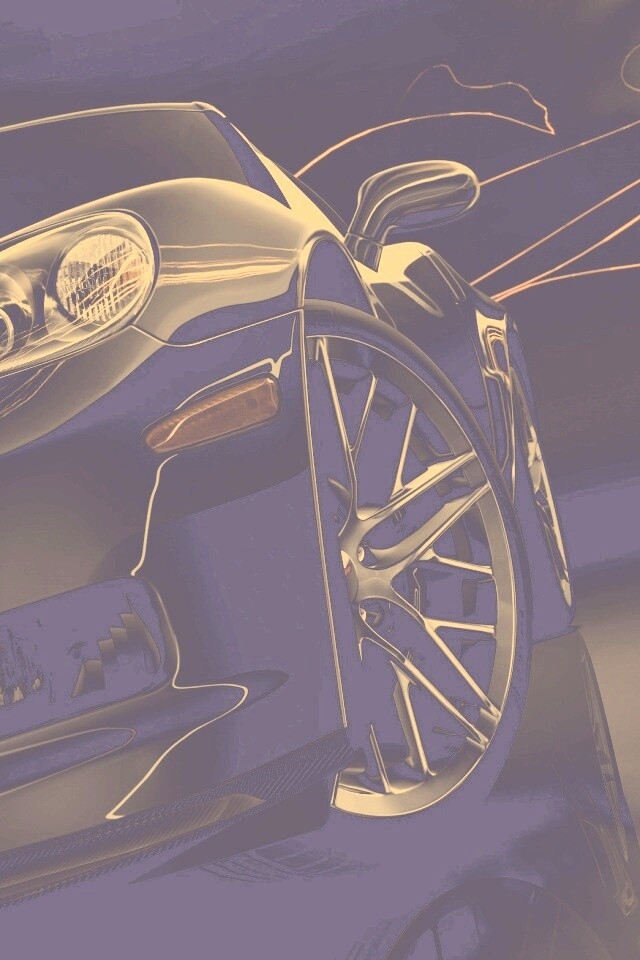 Чёрное авто обои