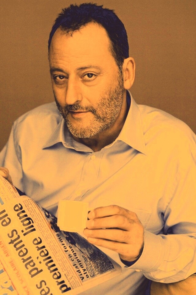 Жан рено пьет кофе обои