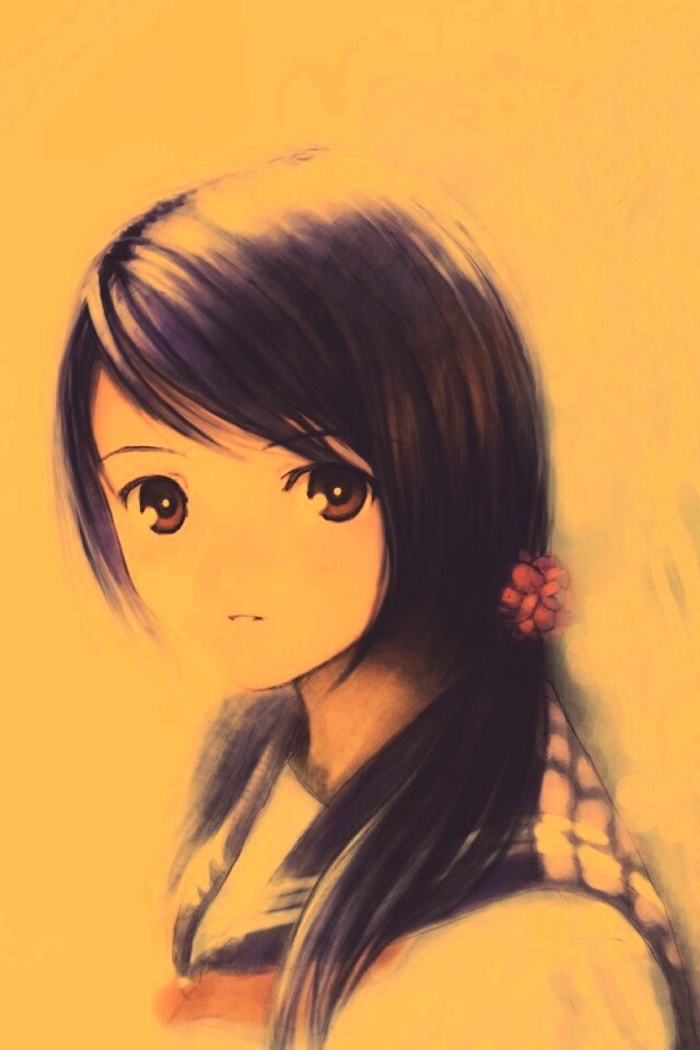 Девочка у сетчатого забора обои