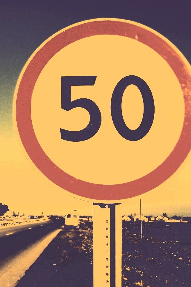Ограничение скорости 50 км/ч обои