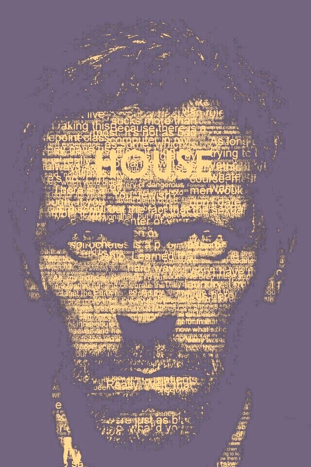 Хаус типографика обои