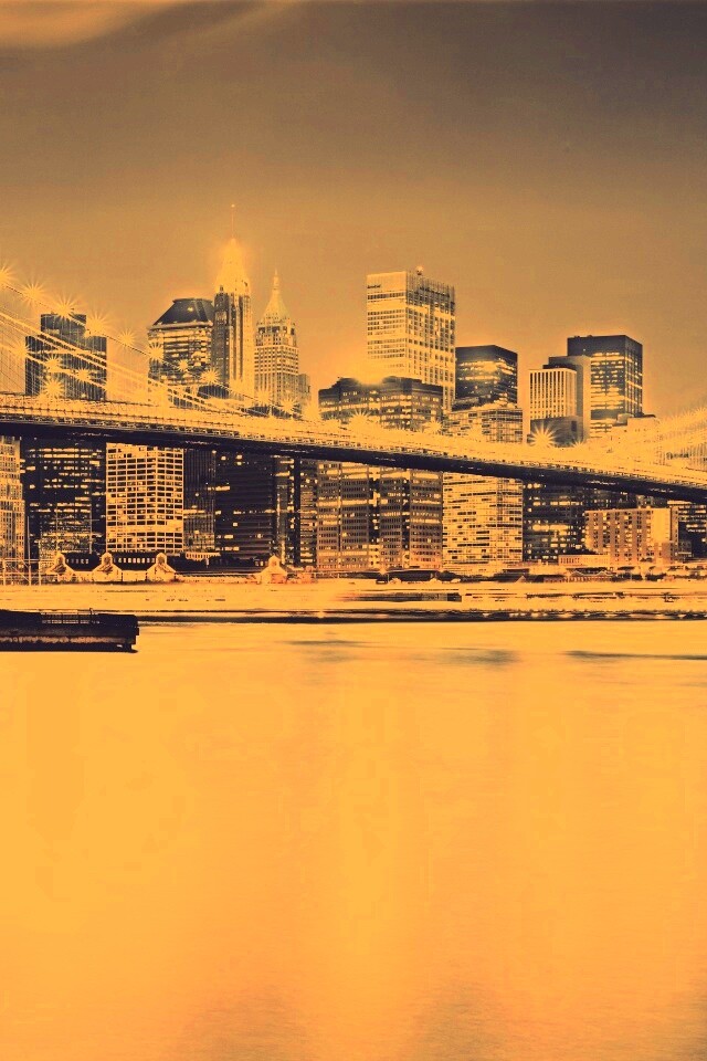 Огни ночного города обои