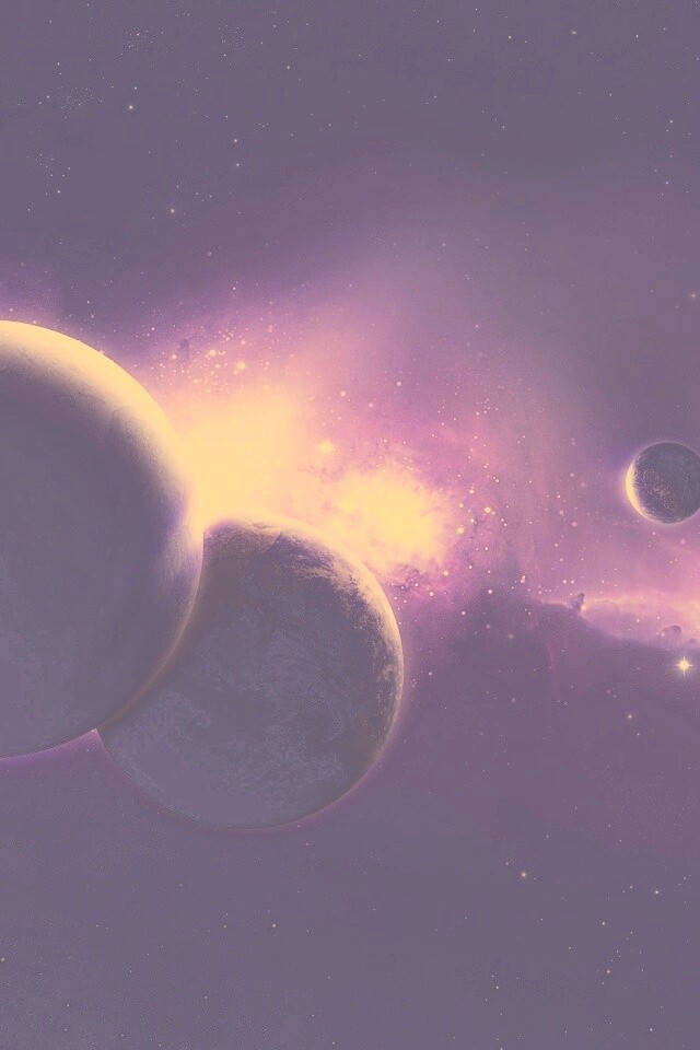 Фиолетовая вселенная обои