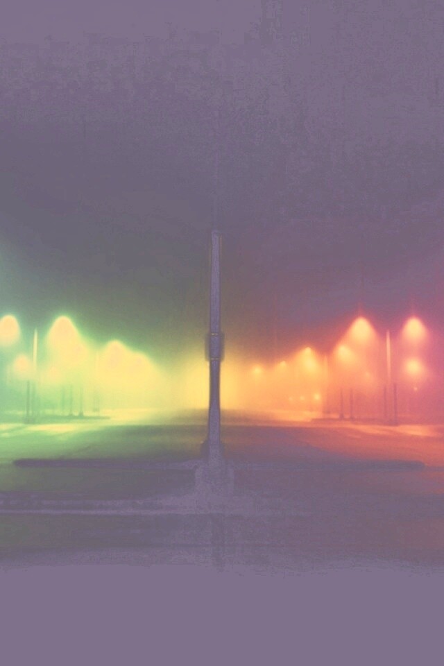 Радужные огни обои