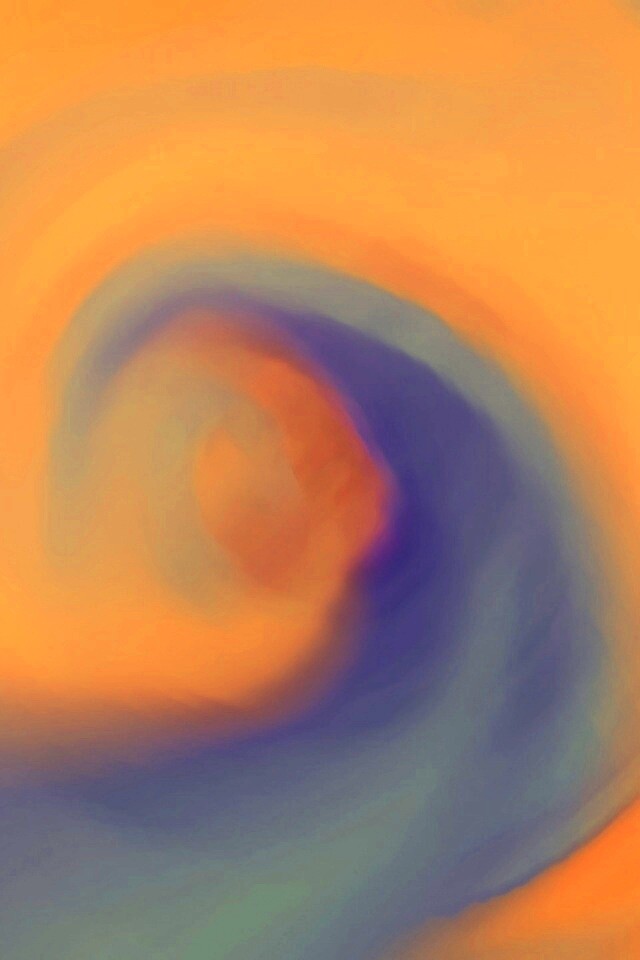 Жёлто-синие завихрения обои