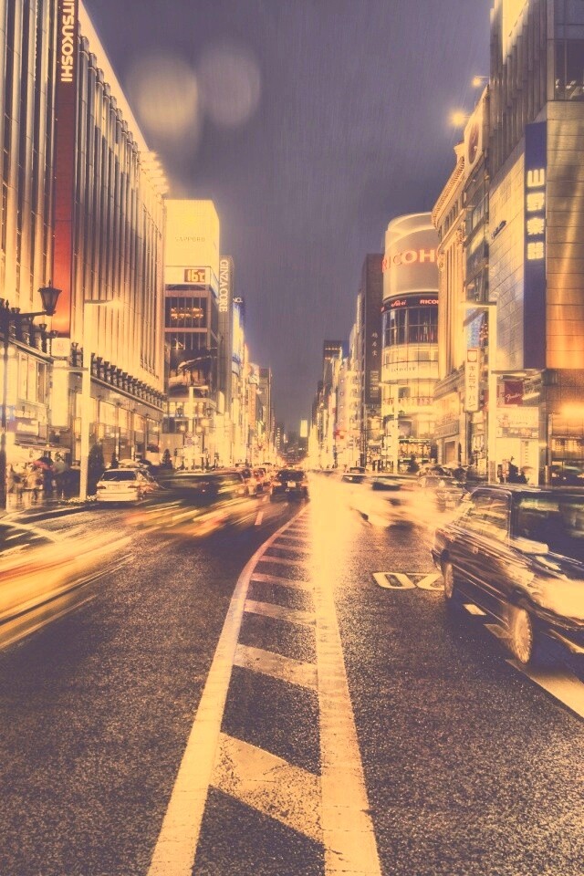 Ночное движение обои