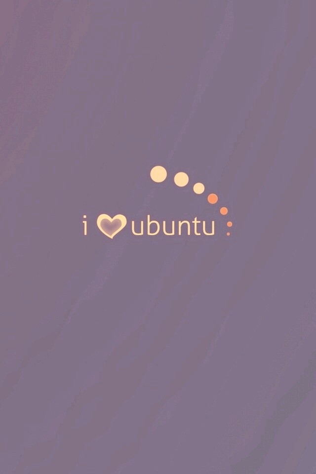 Я люблю убунту обои