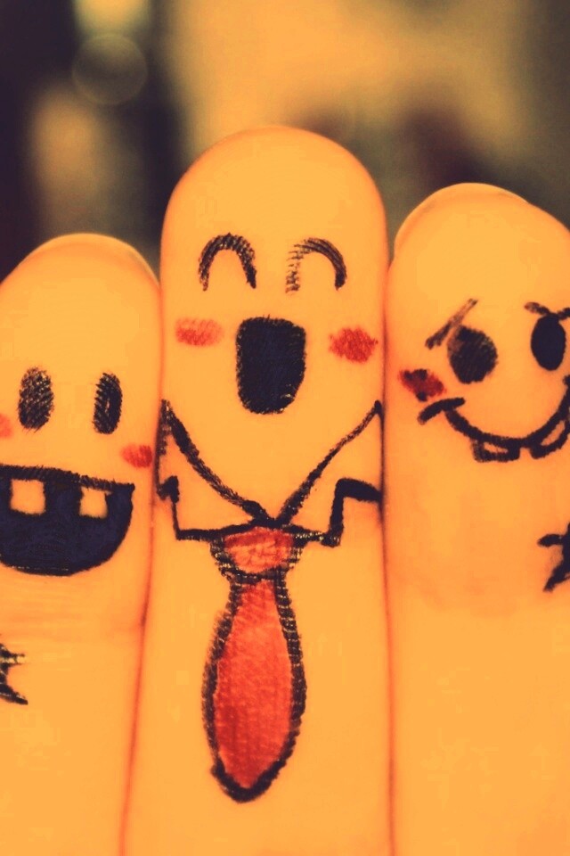 Пальцы-друзья обои