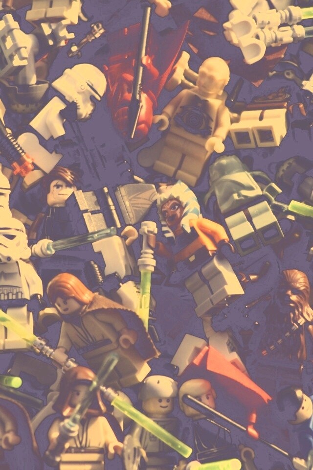 Человечки лего по мотивам звездных войн обои