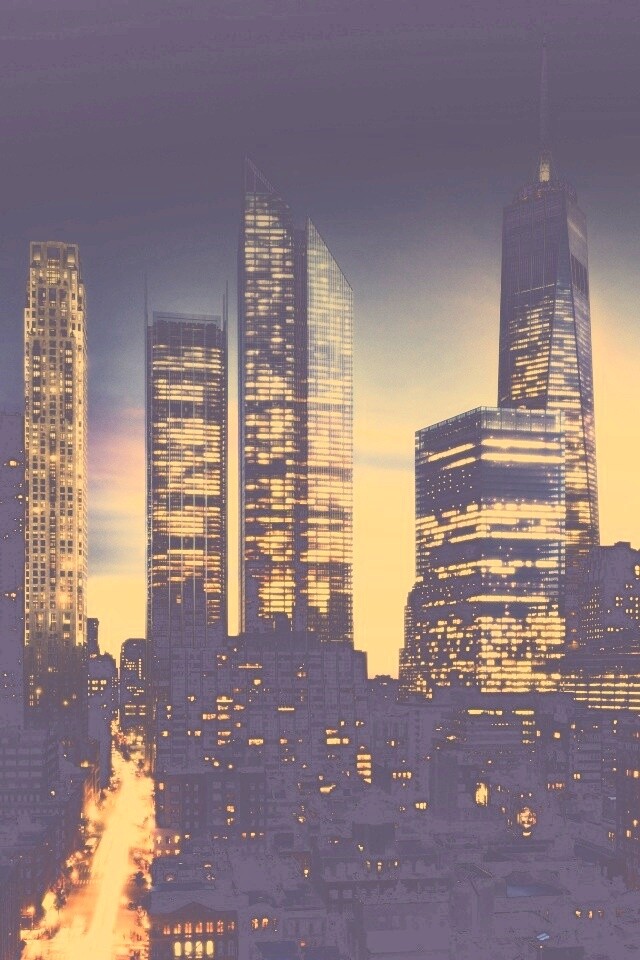 Ночной город обои