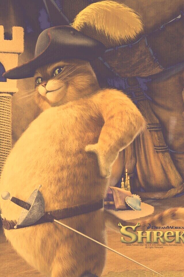 Кот в сапогах из Шрека обои