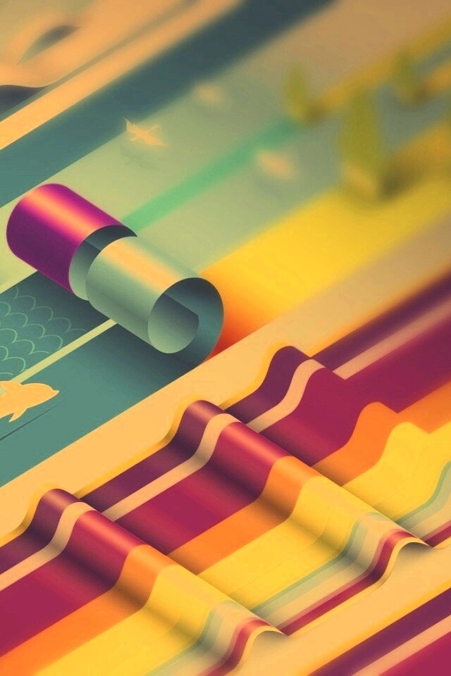 Аппликация из цветной бумаги обои