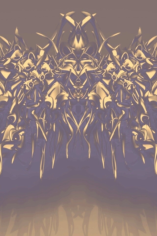 Страшная трехмерная абстракция обои