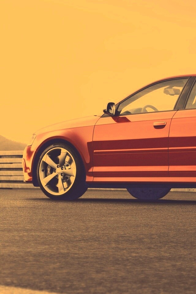 Красная ауди обои