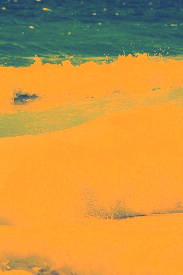 Голубые волны обои