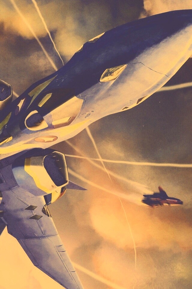 Фантастический самолёт делает бочку обои