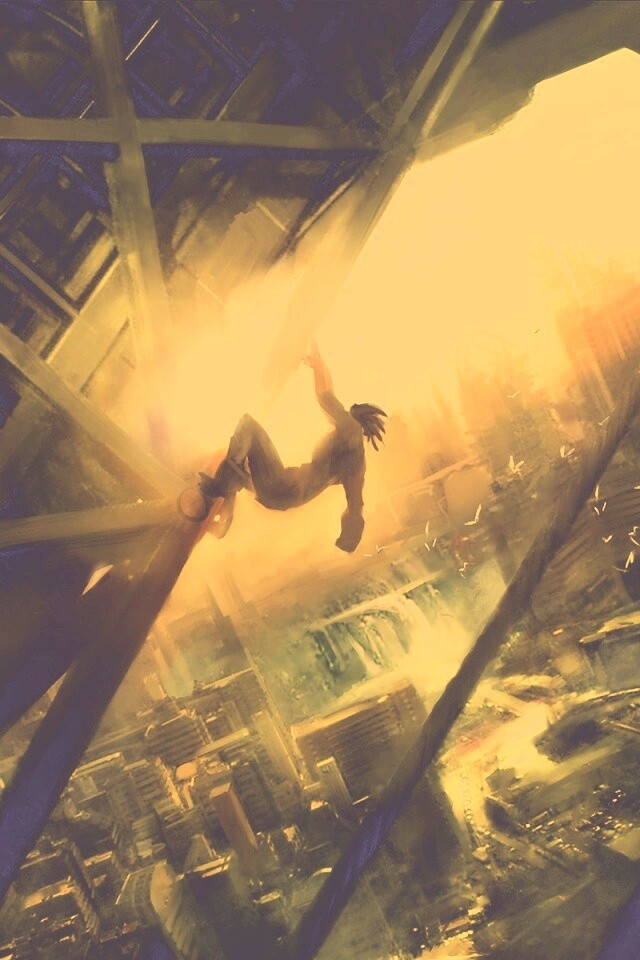 Мутант в постапокалиптическом городе обои