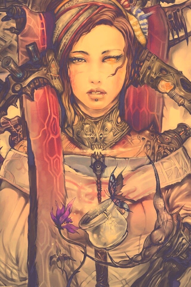 Странная девушка обои