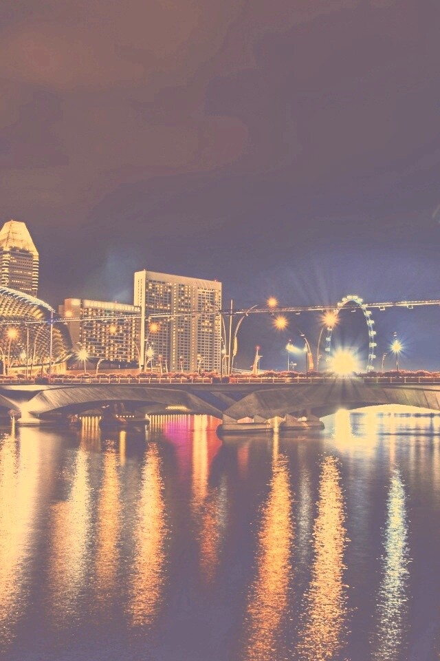 Ночной город обои