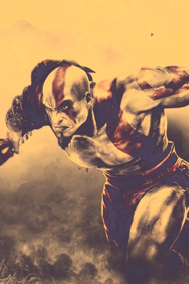 Герой игры God of War обои