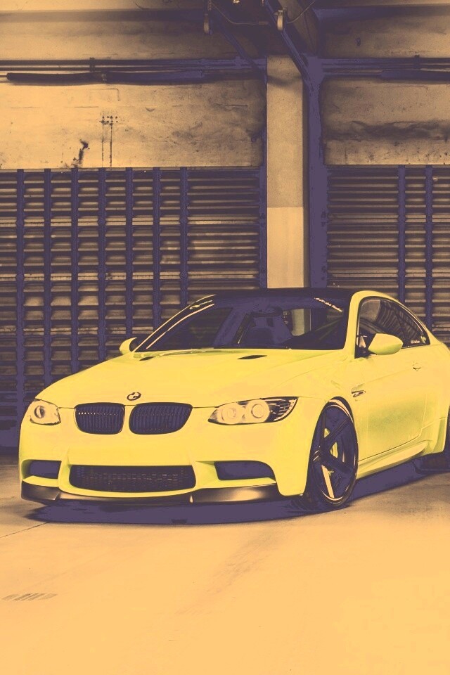 Черный и зеленый BMW M3 обои