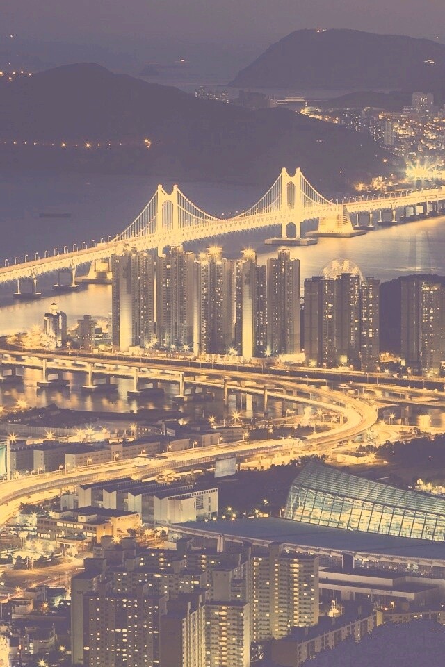 Ночной город обои